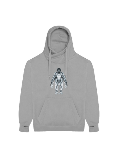 Cross Neck Hoodie